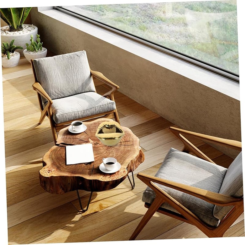 منفضة سجائر على شكل شفاه من السيراميك الذهبي بقاعدة غير قابلة للانزلاق، لتزيين المنزل أو البار المكتبي أو سطح المكتب - Image 4